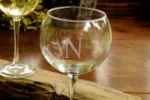 Personalized Red Wine Glass  great for Bridesmaids Gifts