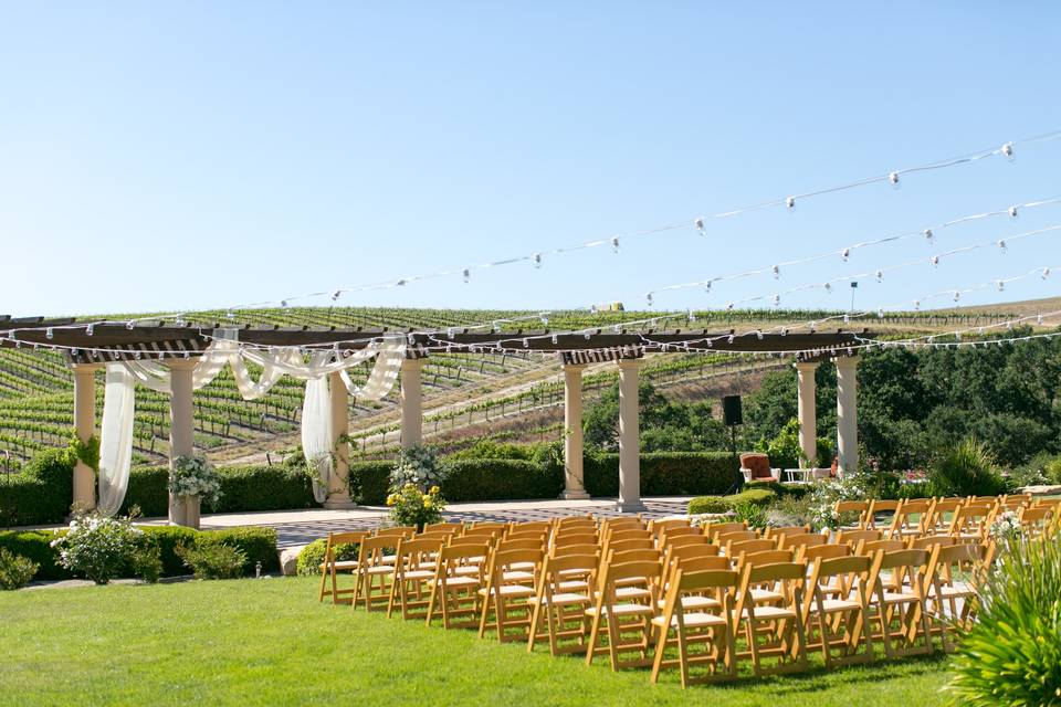 Wedding ceremony area