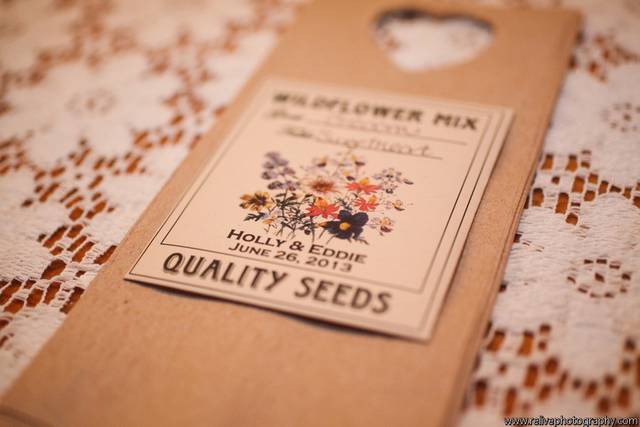 Escort Card Wildflower Seed Packets