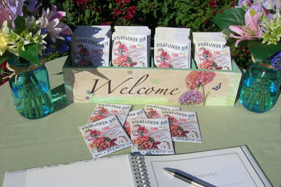 Wedding Wildflower Seed Packets to Welcome Guests!