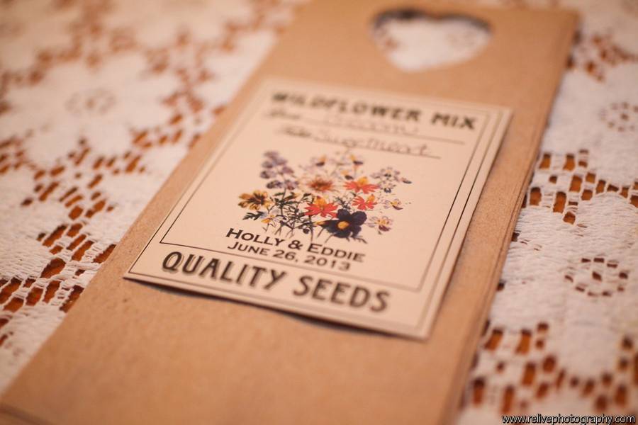 Escort Card Wildflower Seed Packets