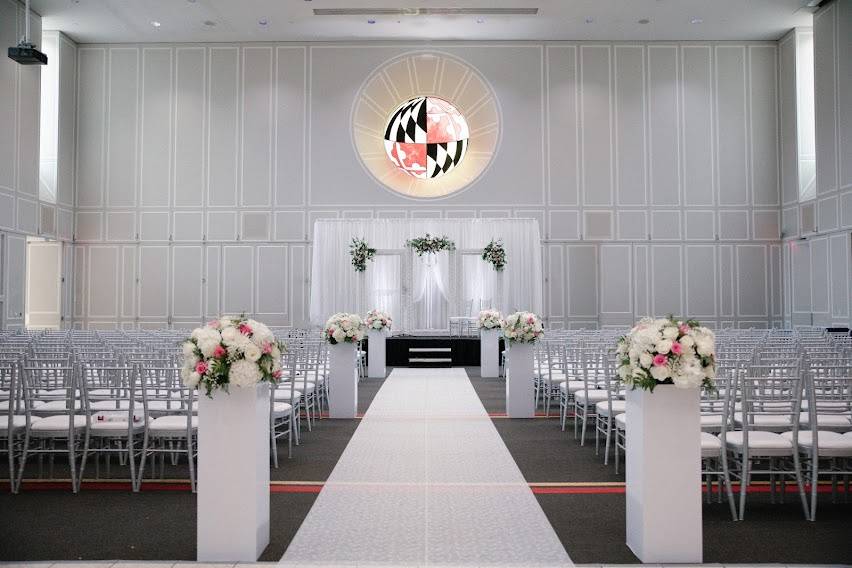 Wedding Hall Decoration White
