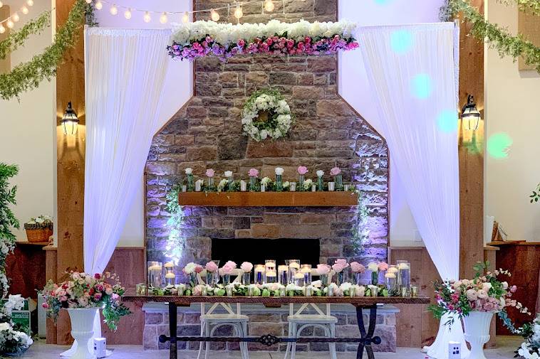 Centerpieces Candle Fireplace