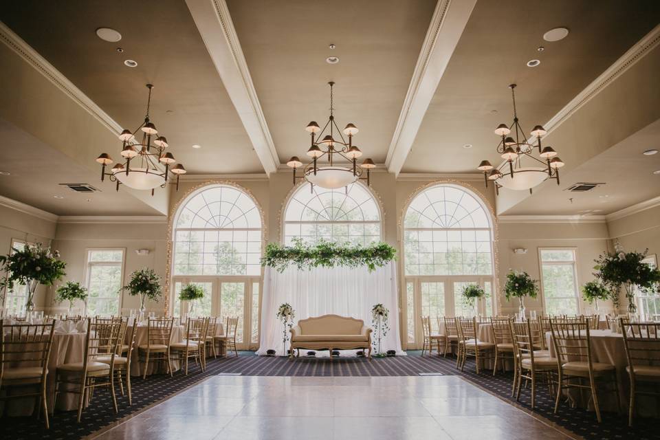 Greenery Backdrop for Ceremony