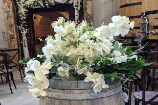 Winery Wedding Barrel Floras