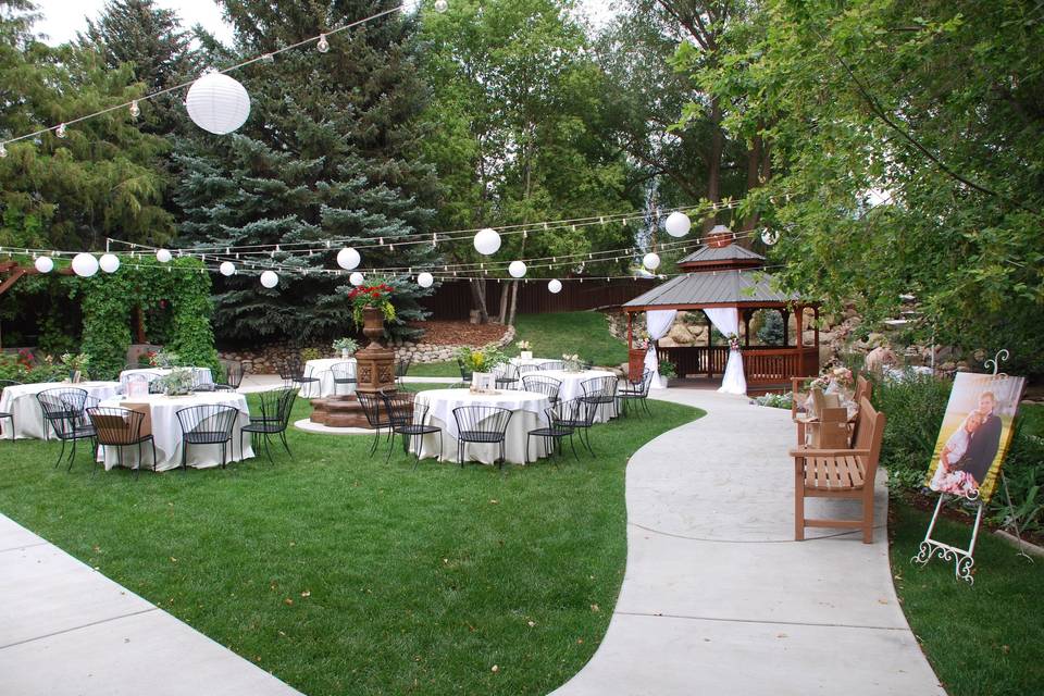 Outdoor wedding venue