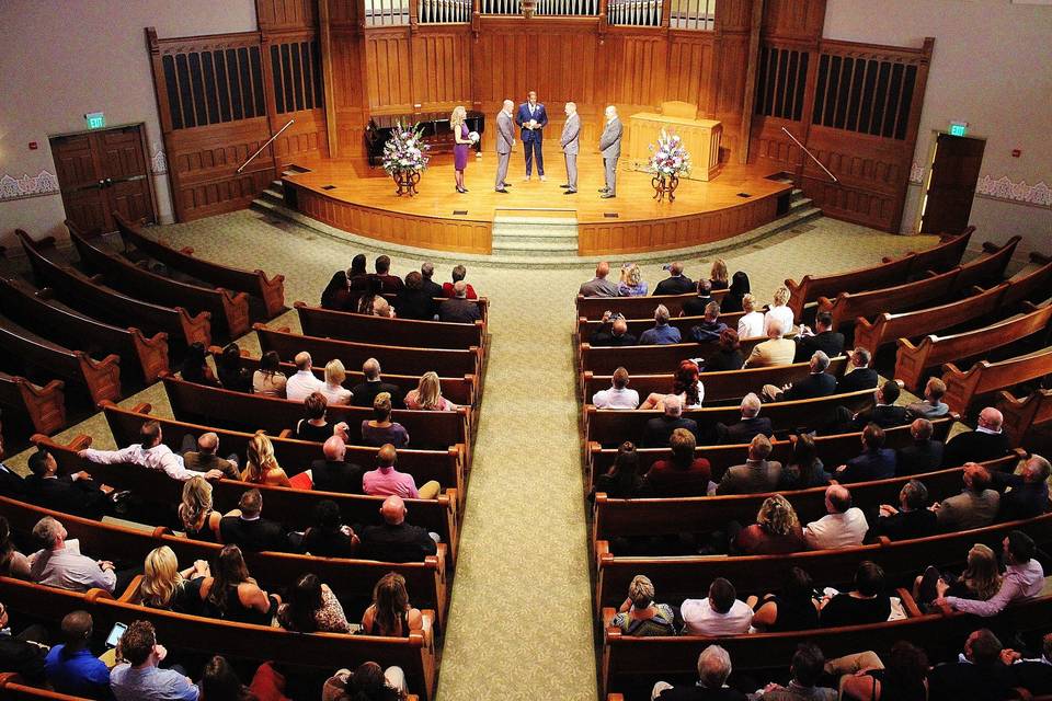 Wedding ceremony view