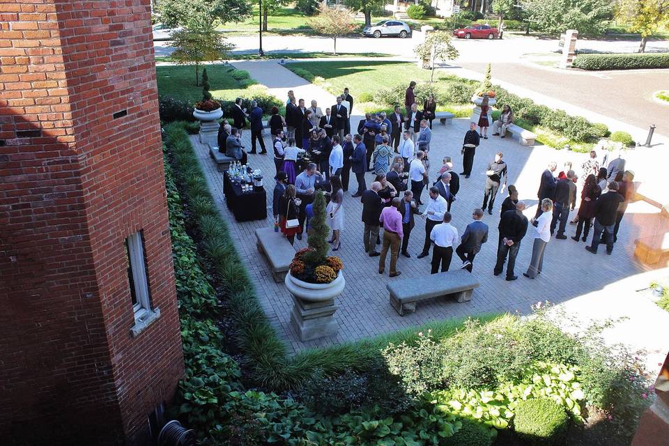 Reception area with guests