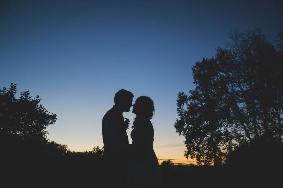 Couple's silhoutte