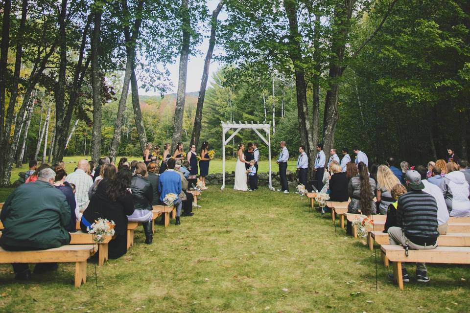 The wedding  ceremony