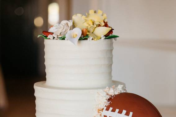 Superbowl Wedding Cake