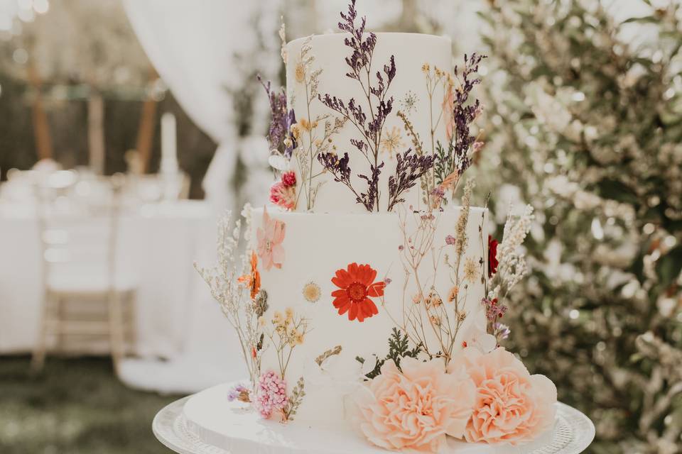 Dried colorful floral