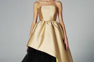 Black and gold dress