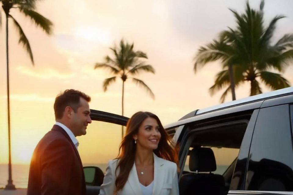 Client Exiting SUV