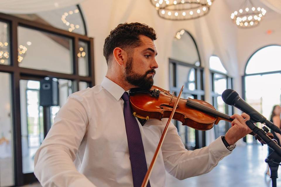 Greg playing violin