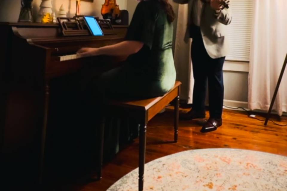 Greg & Taylor playing together