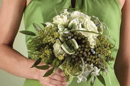 Green Bridesmaid Bouquet