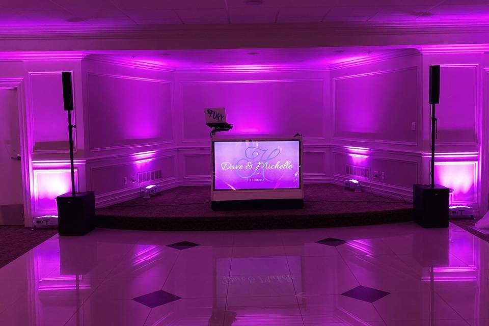 Uplighting Custom DJ Booth