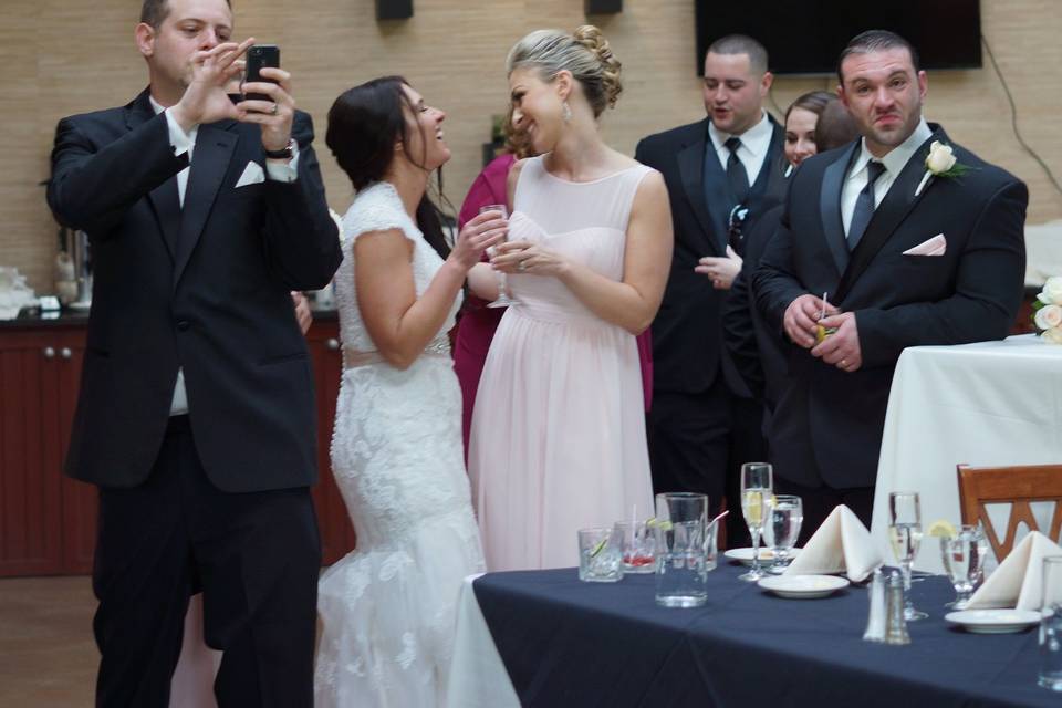 Bridal party enters reception