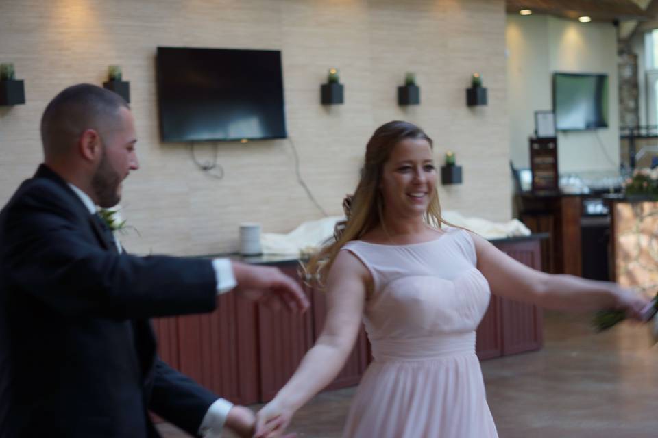Bridal party enters