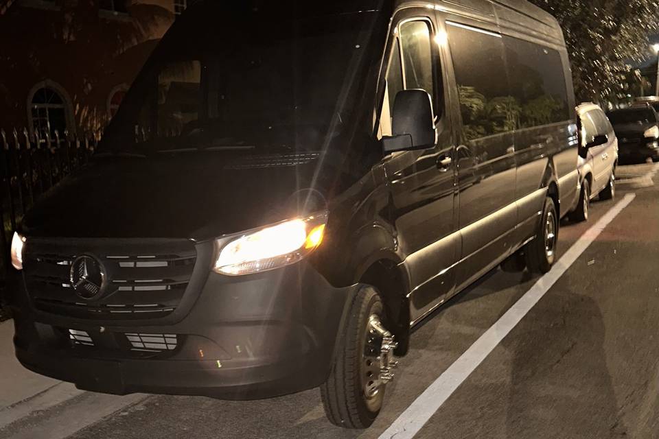 Exterior of Mercedes Sprinter