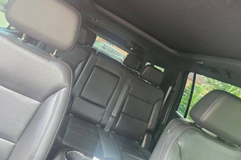Suburban SUV interior