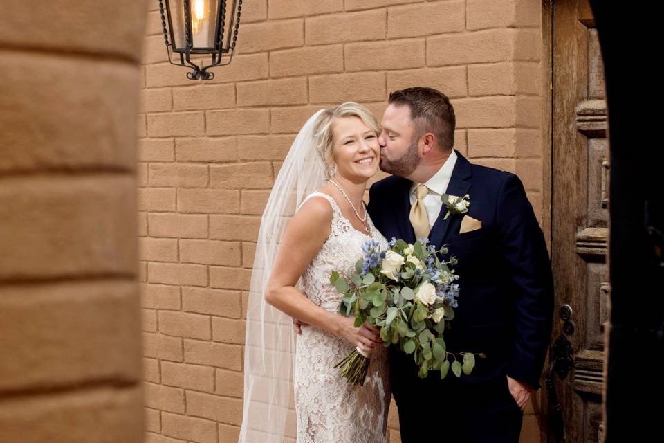 Porch light kisses