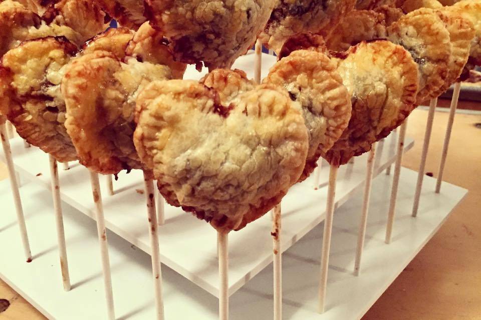 Fun Heart Shaped Cherry Pie Lollipops