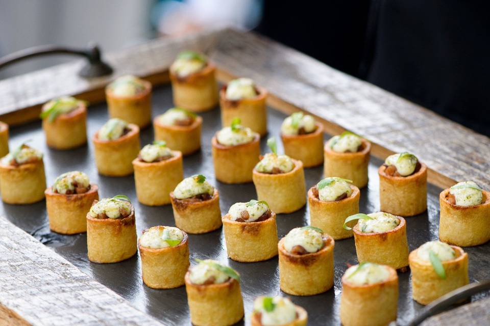 Elegant and delicious passed hors d'oeuvres