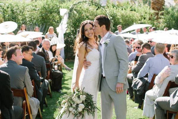 Outdoor wedding ceremony