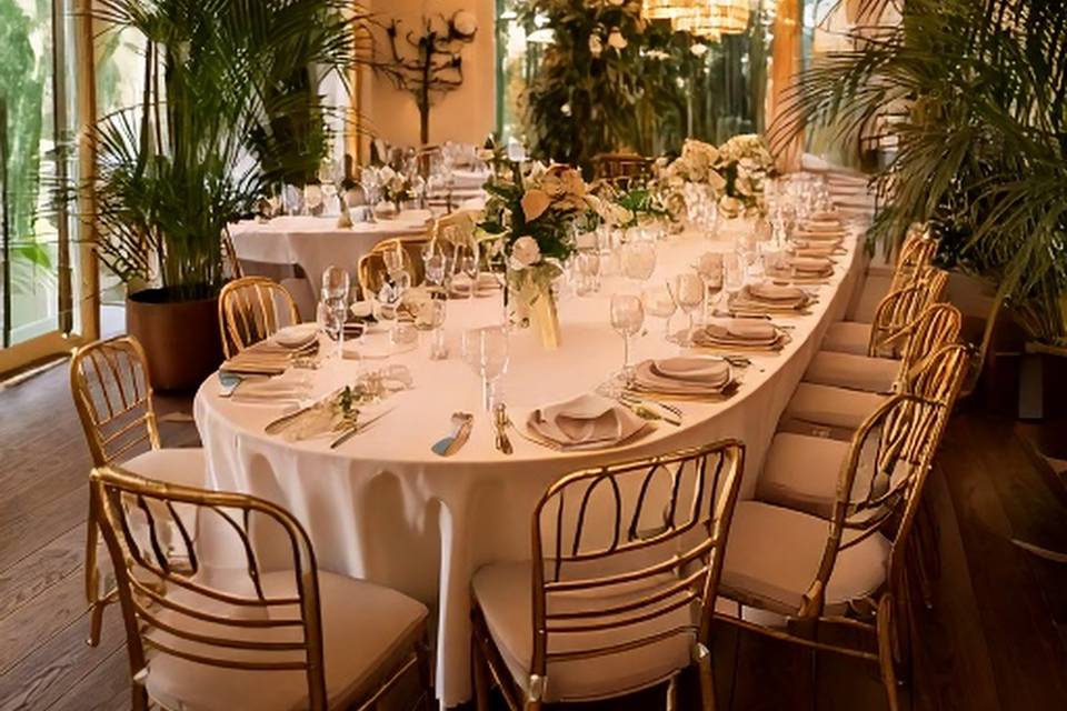 Boda íntima en restaurante
