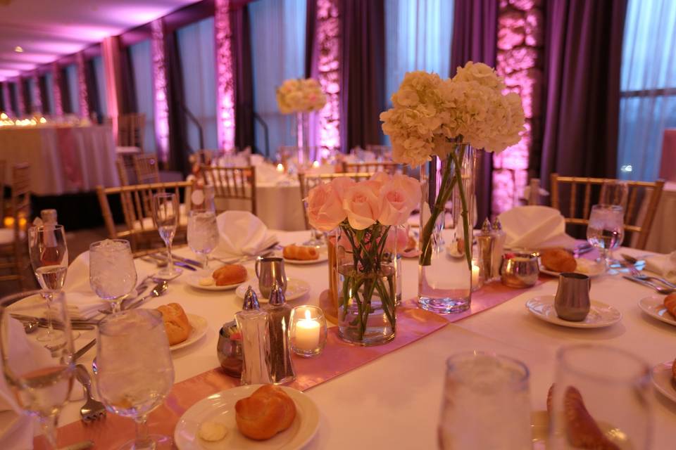 Pink table setup