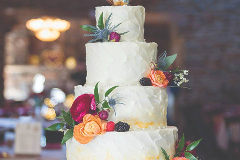 Creme Brulee Wedding Cake