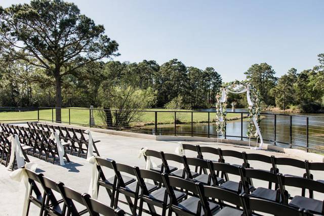 Outdoor ceremony space