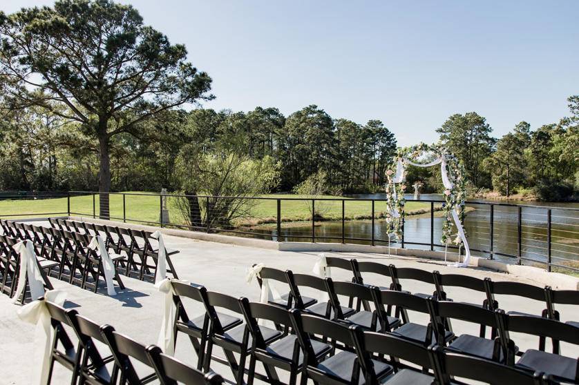 Outdoor ceremony space