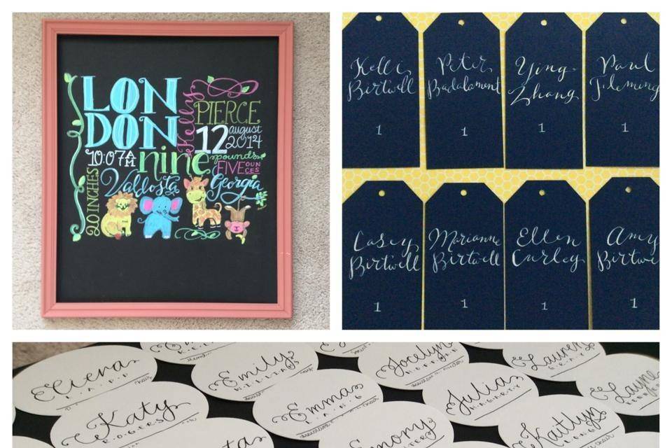 Calligraphy by Southern Bee Designs, LLC