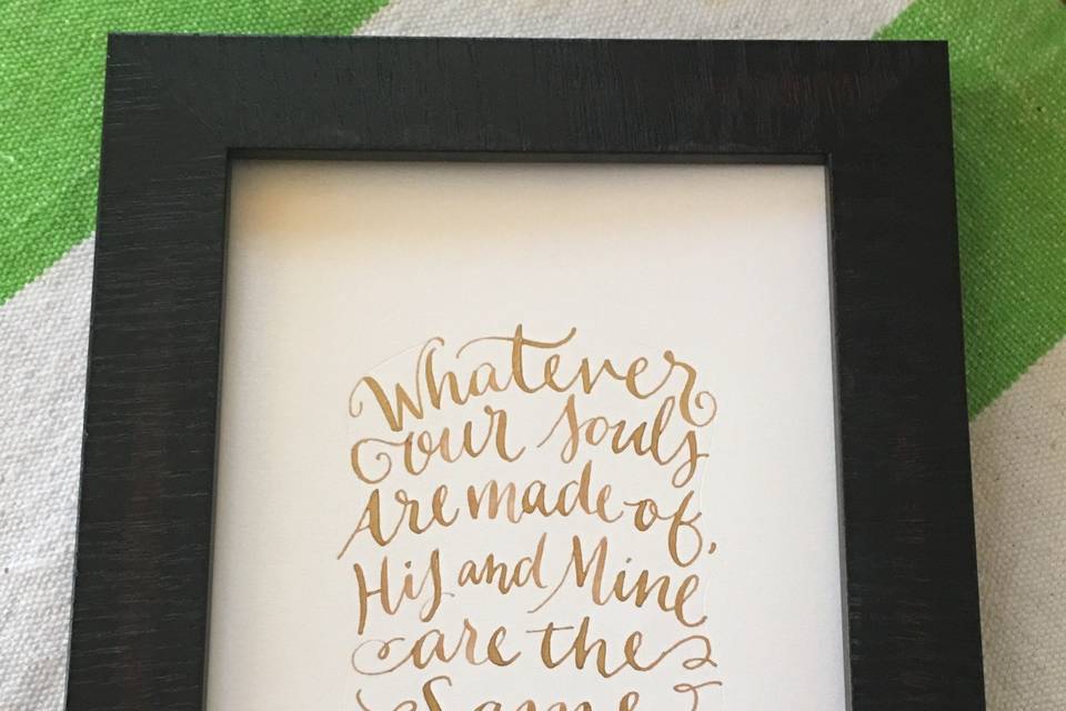 Calligraphy by Southern Bee Designs, LLC