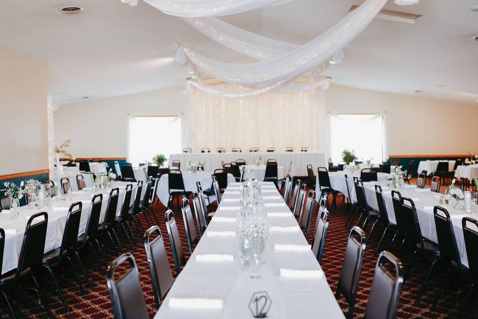 Main view to head table