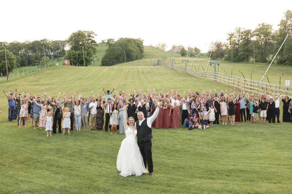 Gather your guests and smile!