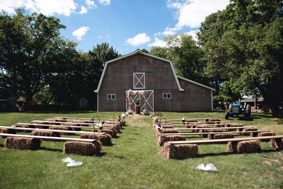 Wedding ceremony area