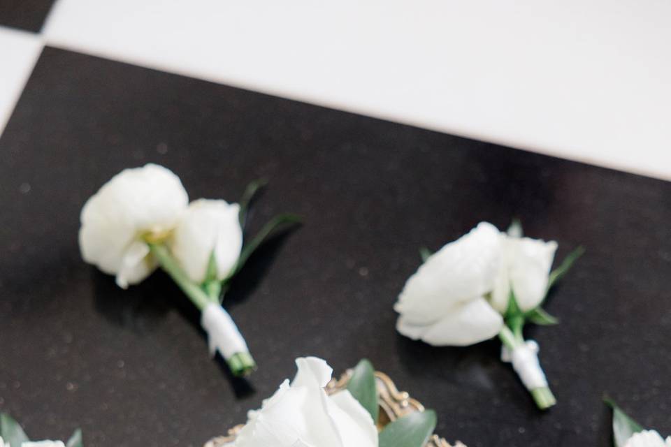 White Boutonnieres