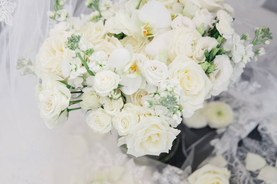 White Bridal Bouquet