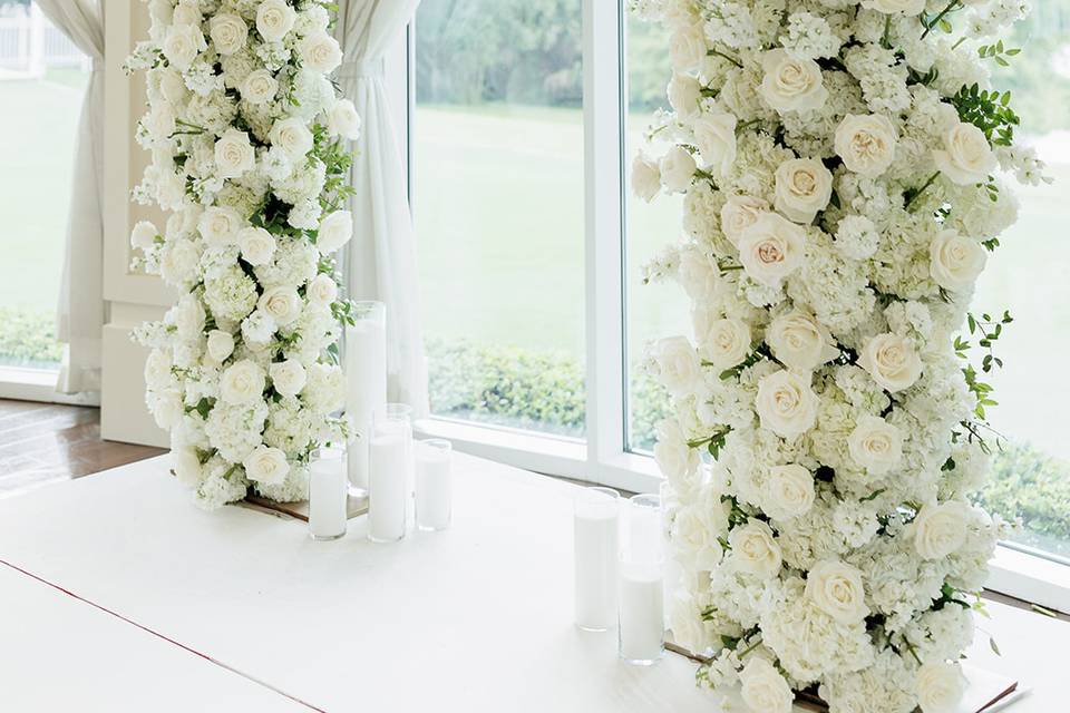 White Floral Arch