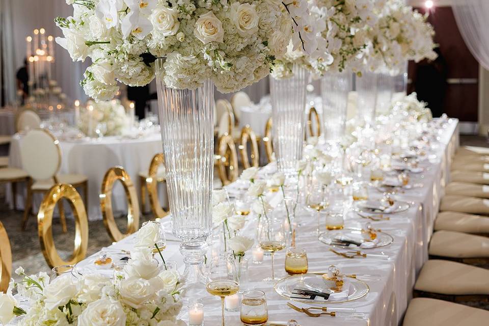 Luxury Estate Table Flowers