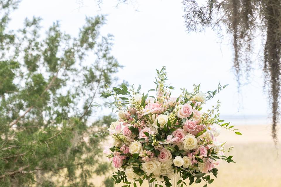 Soft Pink Floral Centerpiece