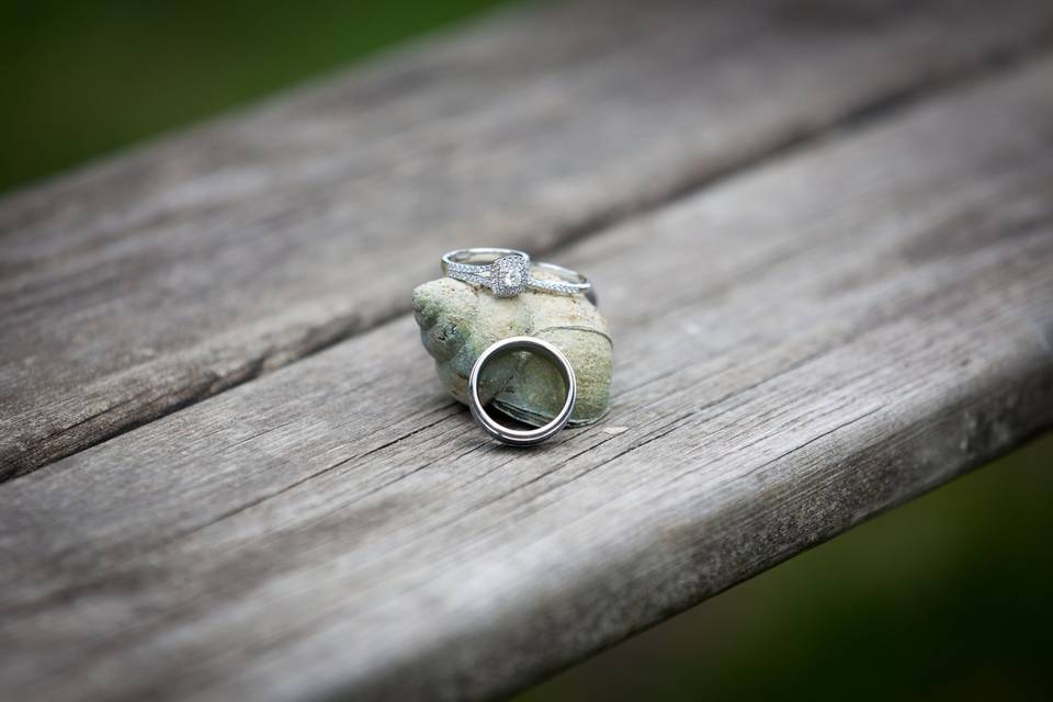 Fun ring shot for a wedding at the beach