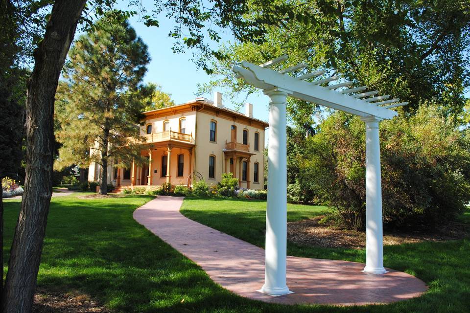 View of Estate from Arbor