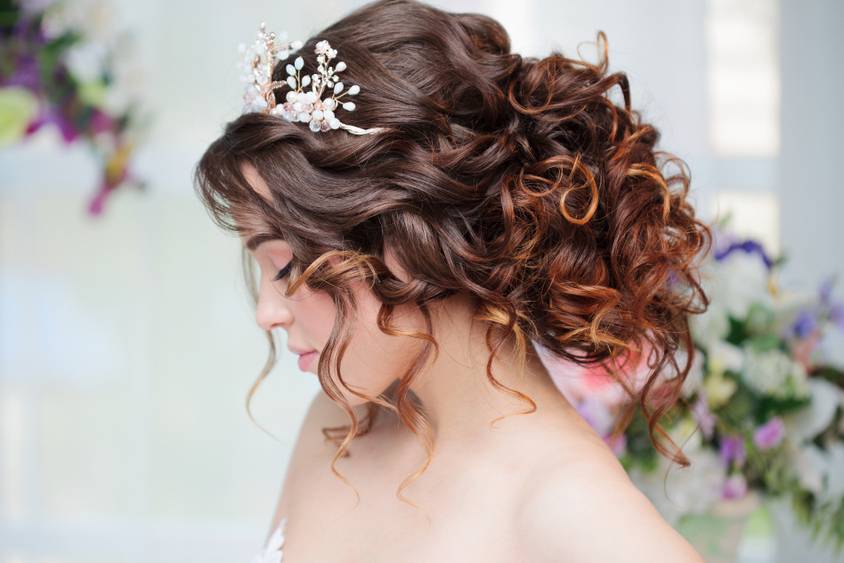 Flowy updo