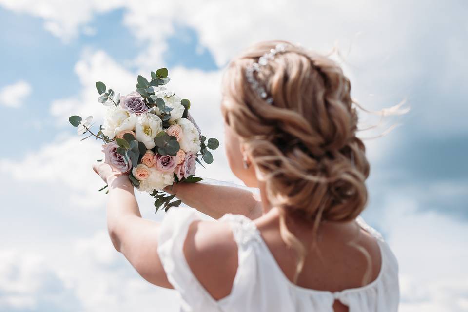 Romantic updo