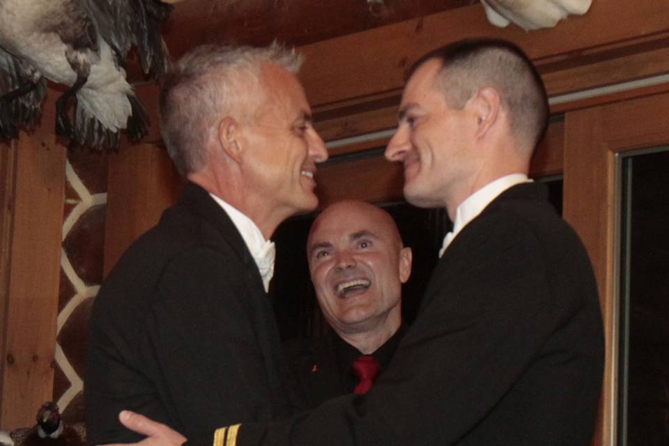 First military wedding in the U.S. after Don't Ask Don't Tell (DADT)